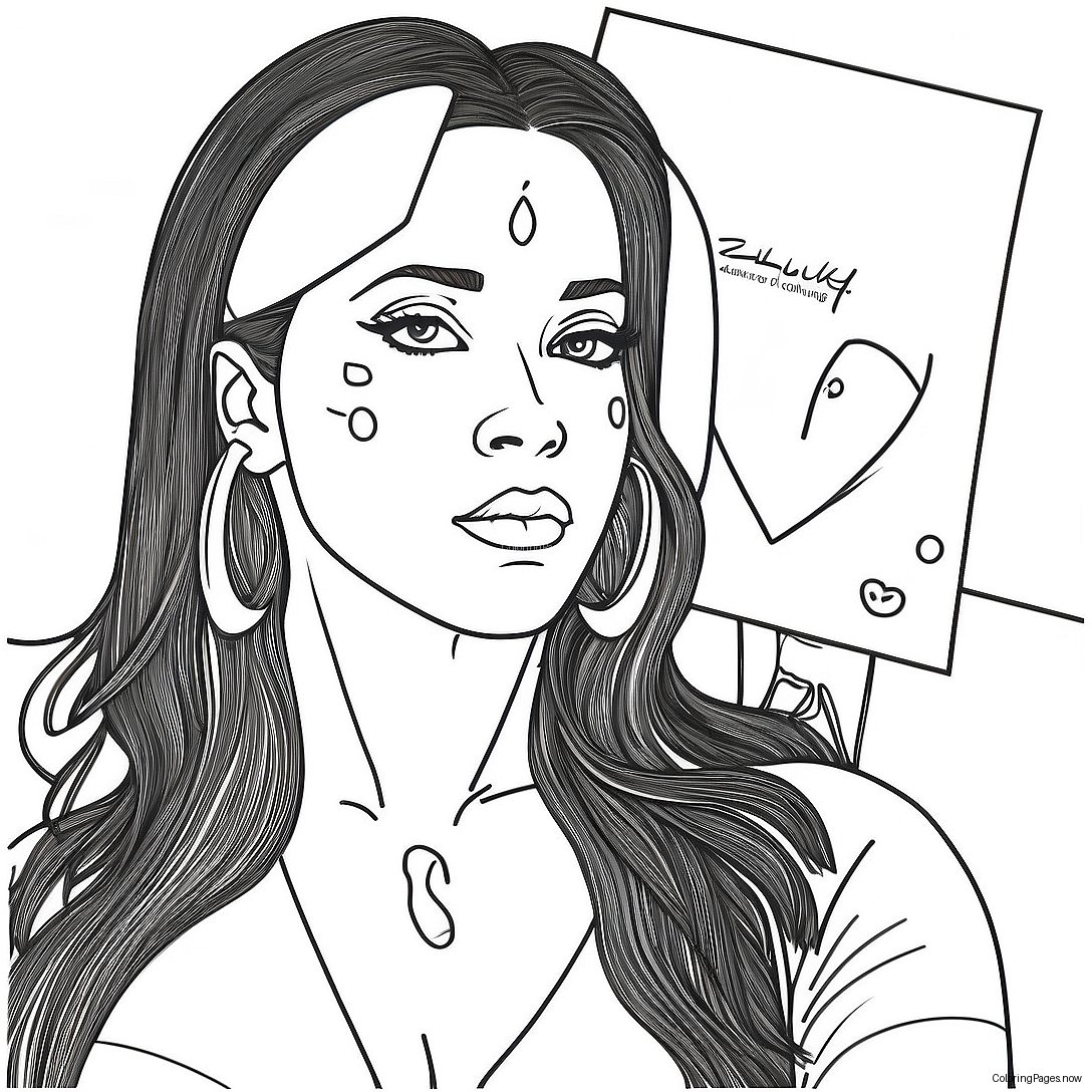 Aaliyah Coloring Page 59383 47639 Aaliyah Coloring Page 59383 47639