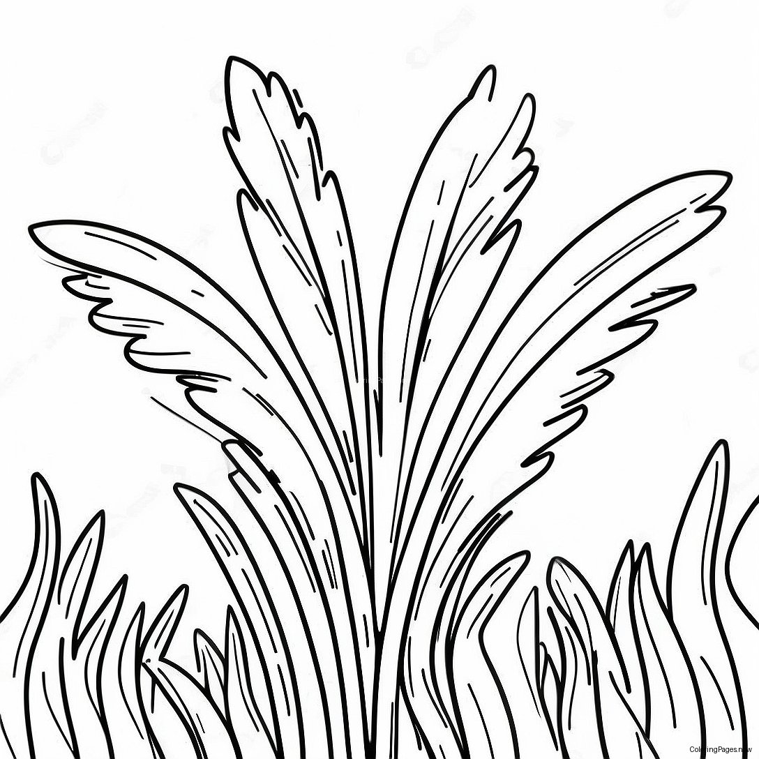 Grass Coloring Page 14859 11994 