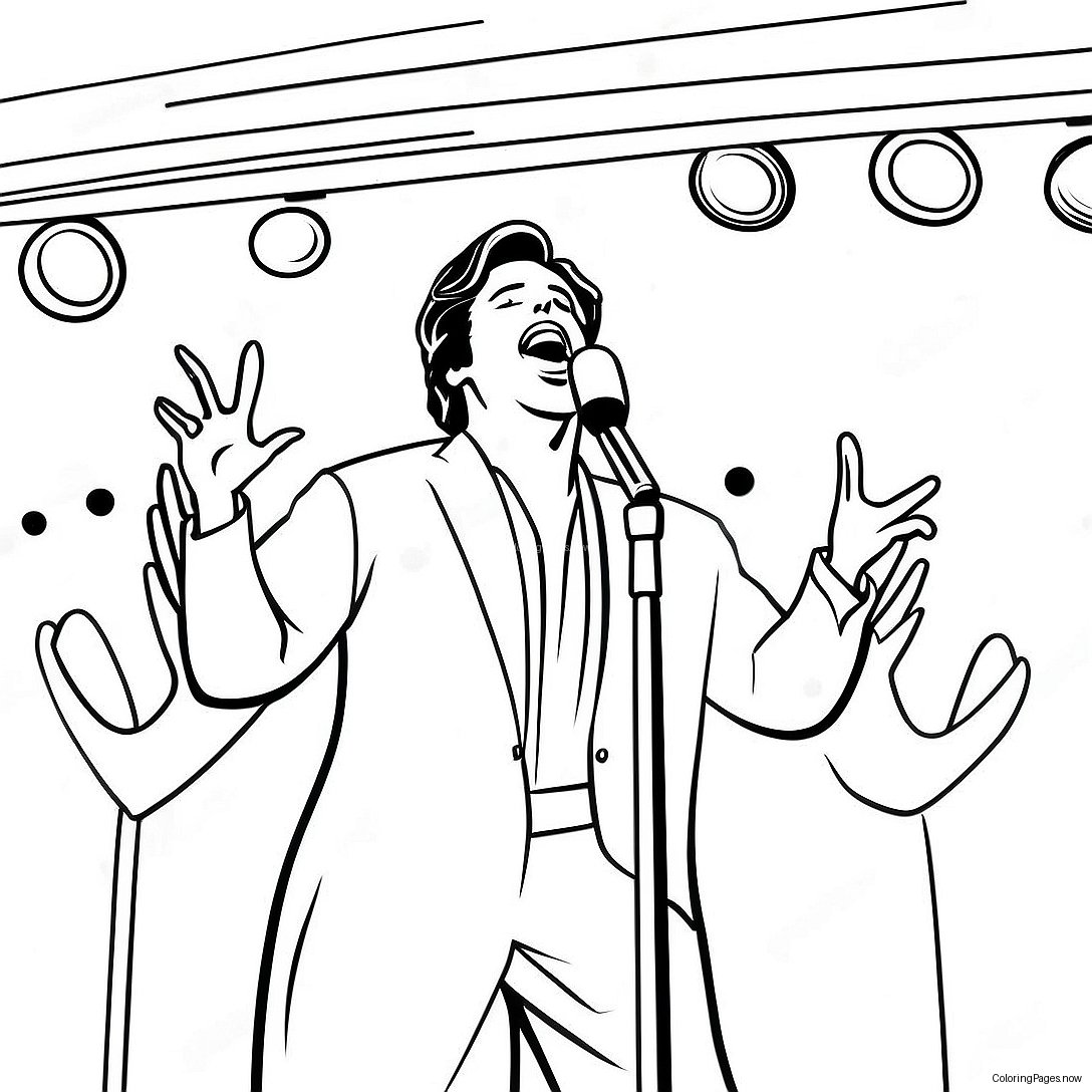 Ivan Cornejo Singing On Stage Coloring Page 24622 19786