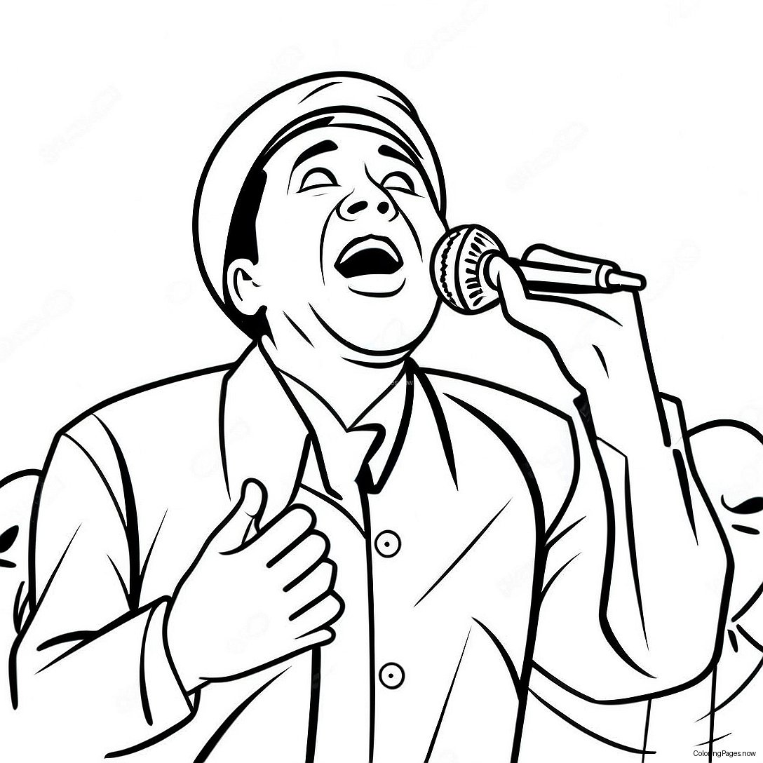 Ivan Cornejo Singing On Stage Coloring Page 24622 19788