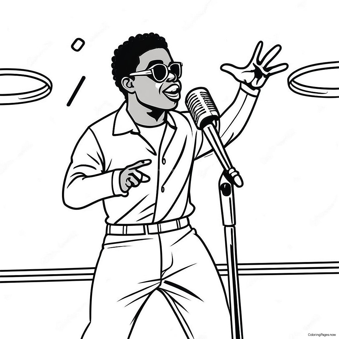 Kodak Black Performing On Stage Coloring Page 51894 41421