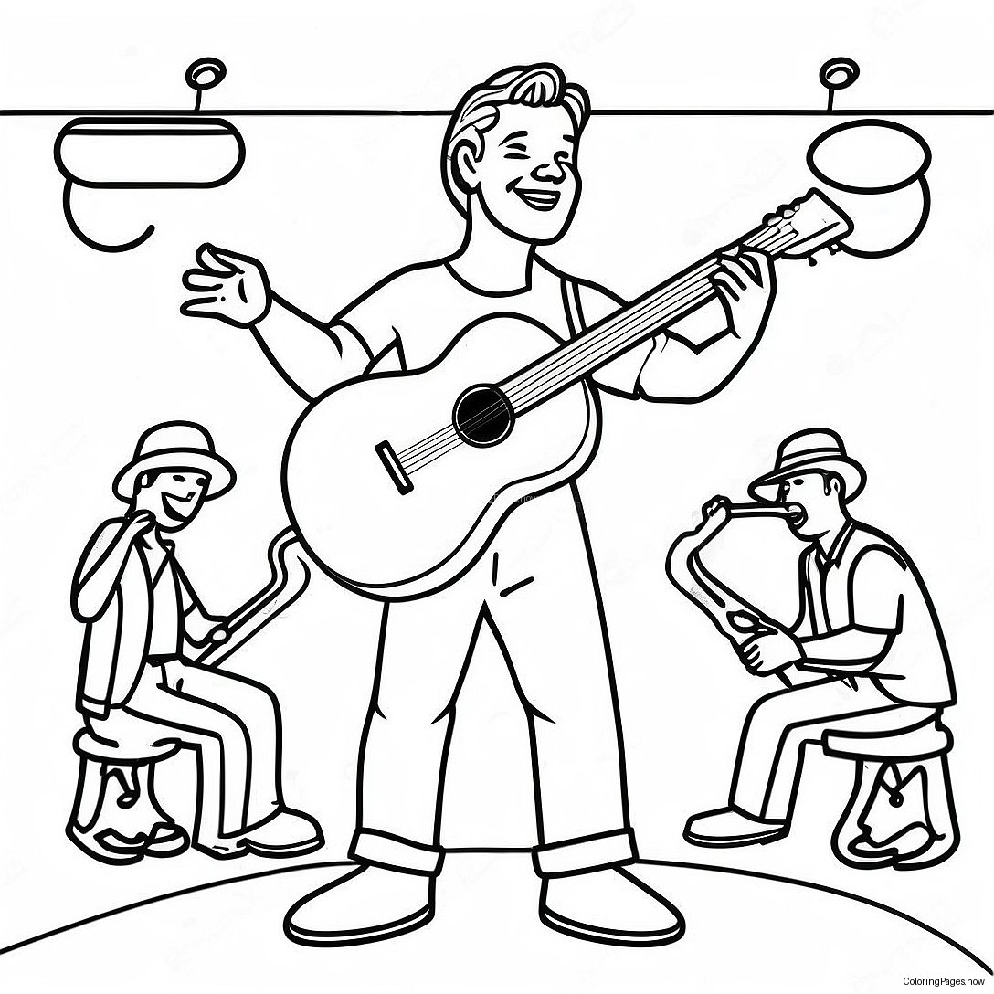 Rod Wave Performing On Stage Coloring Page 15050 12146