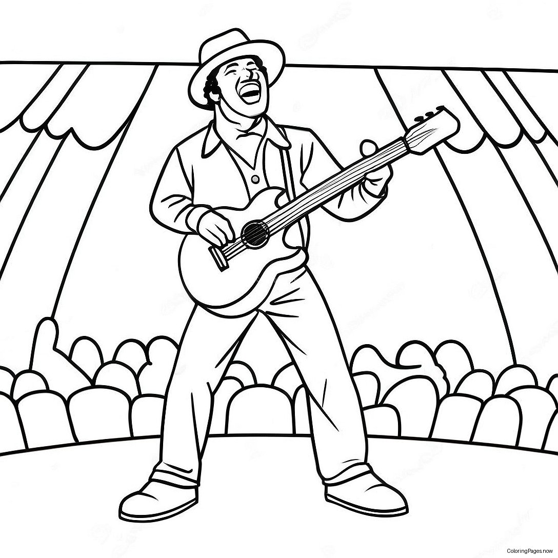 Rod Wave Performing On Stage Coloring Page 15050 12147
