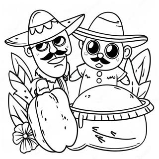 Cinco De Mayo Celebration Coloring Page 10206-8323