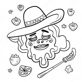 Colorful Cinco De Mayo Fiesta Coloring Page 10207-8320