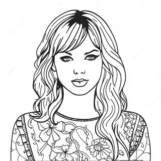 Reputation Taylor Swift Coloring Page 10226-8339