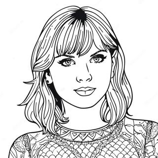 Reputation Taylor Swift Coloring Page 10226-8340