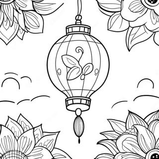 Chinese Lantern Festival Coloring Page 10387-8463