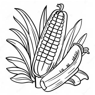 Corn On The Cob Coloring Page 10486-8551