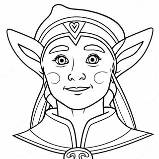 Elf Coloring Page 1071-866