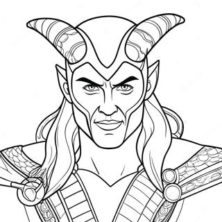 Loki Coloring Pages