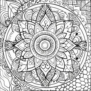 Adult Mandala Coloring Page 1111-879