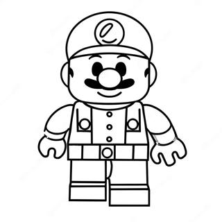 Lego Mario Coloring Pages