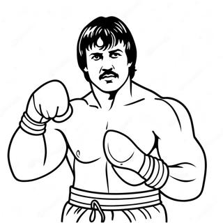 Rocky Balboa Boxing Coloring Page 11706-9509