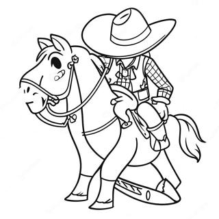 Woody In Cowboy Outfit Coloring Page 11757-9543