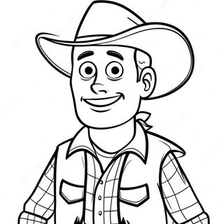 Woody In Cowboy Outfit Coloring Page 11757-9544