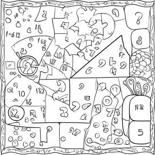 Fun Math Puzzle Coloring Page 12177-9874