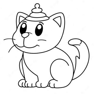 Cat Mario Coloring Page 12196-9890