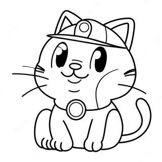 Cat Mario Coloring Page 12196-9892