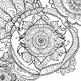 Relaxing Mandala Therapy Coloring Page 12247-9937