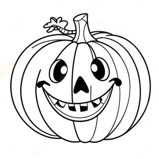 Spooky Pumpkin Face Coloring Page 12257-9947