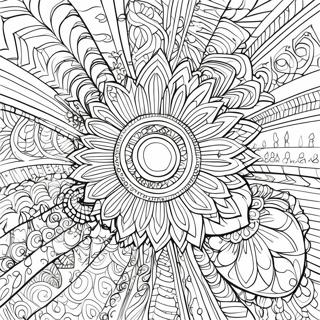 Intricate Optical Illusion Coloring Page 12397-10053