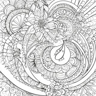 Intricate Optical Illusion Coloring Page 12397-10055