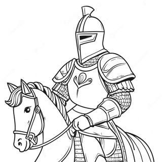 Knight In Shining Armor Coloring Page 1241-988