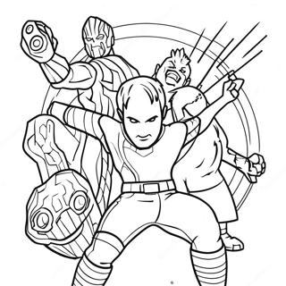 Guardians Of The Galaxy Coloring Page 1251-1008