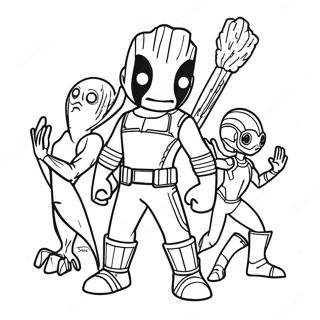 Guardians Of The Galaxy Coloring Page 1251-1041