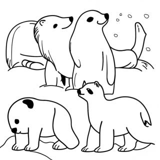 Arctic Animals Coloring Page 1271-1012