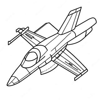 Fighter Jet In Flight Coloring Page 12727-10313