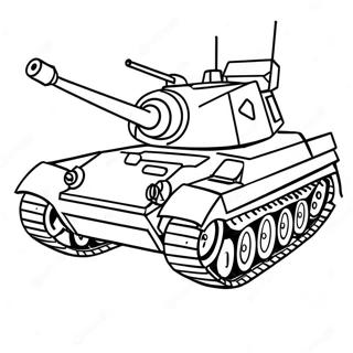 Military Tank Coloring Page 1302-1037