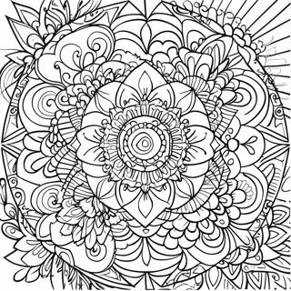 Mindful Mandala Coloring Page 1311-1090