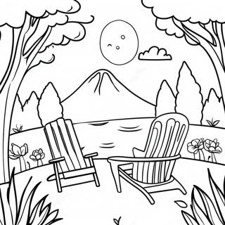 Relaxing Nature Scene Coloring Page 1312-1094