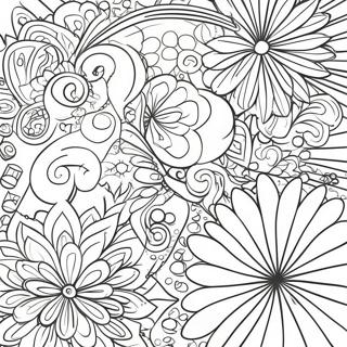 Vibrant Pop Art Patterns Coloring Page 13227-10704