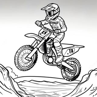 Supercross Dirt Bike Racing Coloring Page 13366-10806