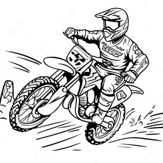 Supercross Dirt Bike Racing Coloring Page 13366-10807