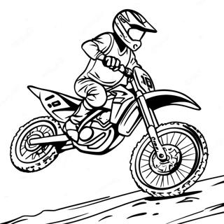 Supercross Dirt Bike Racing Coloring Page 13366-10808