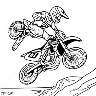 Extreme Supercross Dirt Bike Jumping Coloring Page 13367-10809