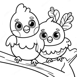 Cute Baby Orioles Coloring Page 13777-11137