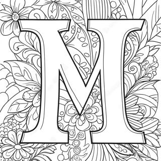 Letter M Coloring Page 1411-1171