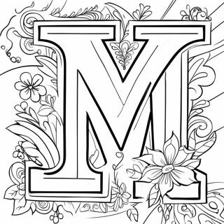 Magical Letter M Coloring Page 1412-1173