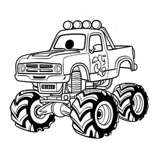 Colorful Monster Jam Trucks Coloring Page 14237-11505