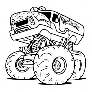 Colorful Monster Jam Trucks Coloring Page 14237-11506