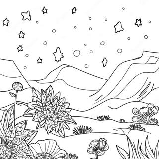 Sparkling Starry Night Constellation Coloring Page 14307-11575