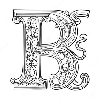 Elegant Letter Designs Coloring Page 14327-11579