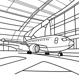 Airport Coloring Pages