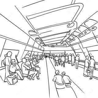 Busy Airport Terminal Coloring Page 14430-11660