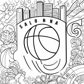 Nba Team Logo Coloring Page 14499-11711